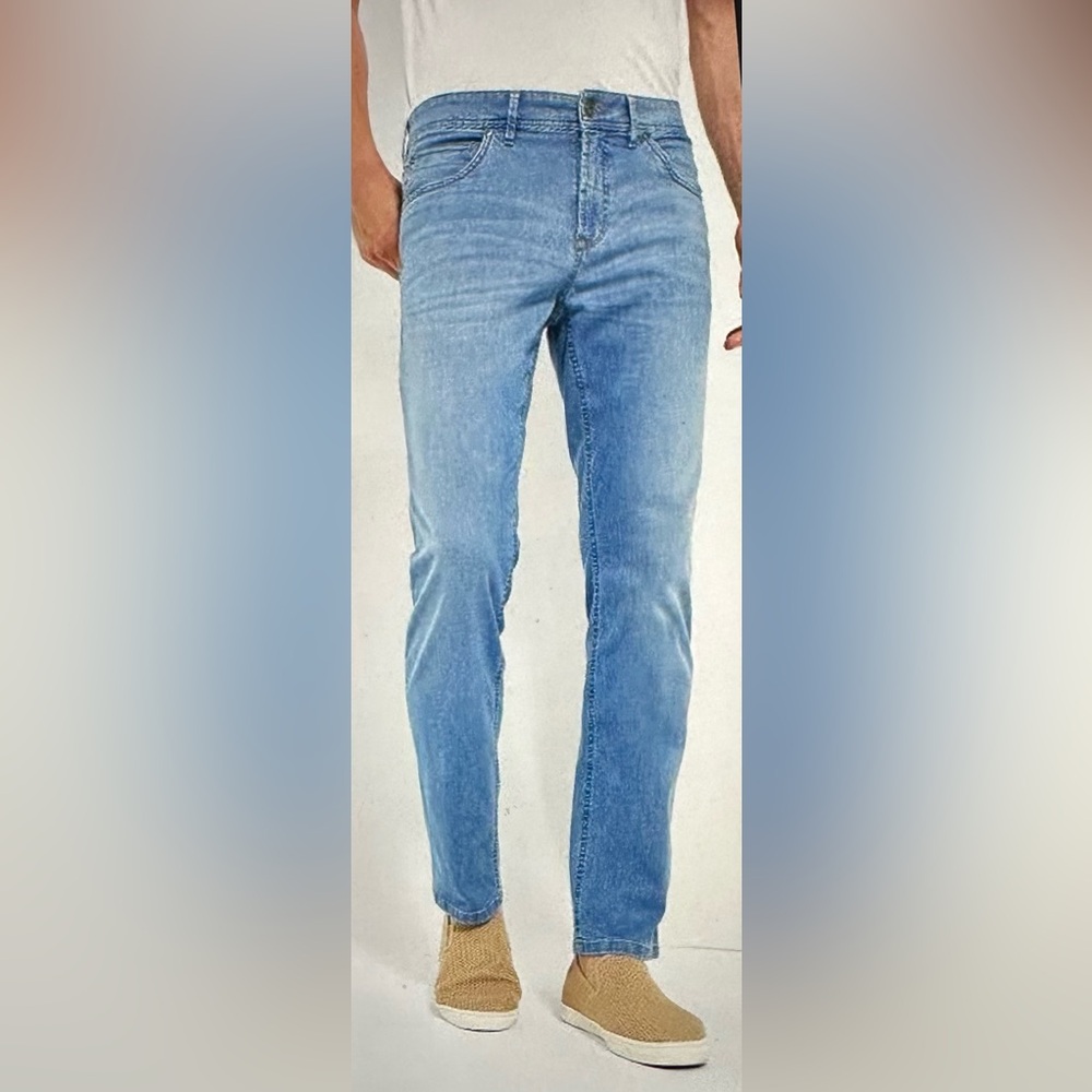Gardeur Bill-6 Coolmax Modern-Fit Denim Jeans Lt Blue